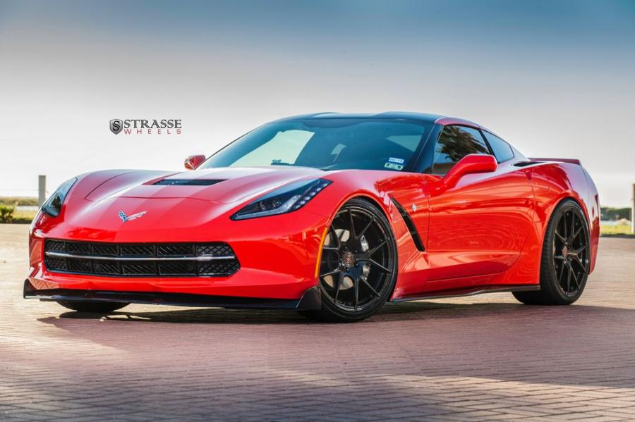 Chevrolet Corvette Stingray on Strasse Wheels '2014